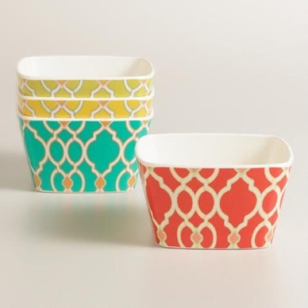 Set of 4 Melamine Dip Bowls